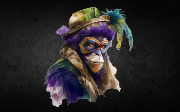 Mardi Gras Animal Cliparts Bundle
