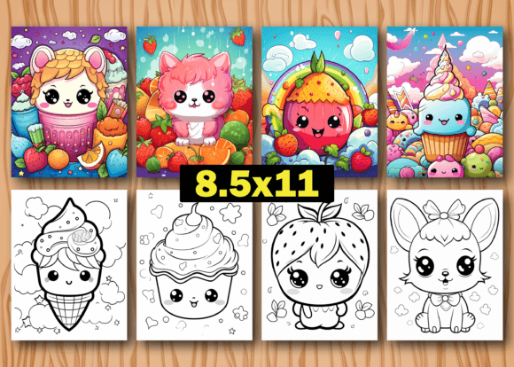 200 Cute Kawaii Coloring Pages for Kids