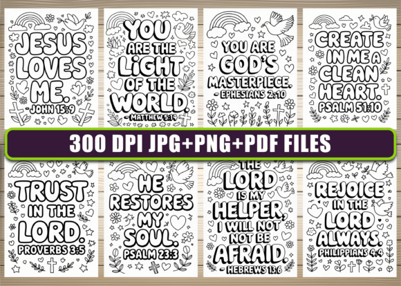 70 Pages Bible Coloring Book for Kids