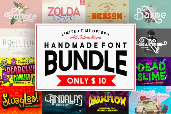 All Store Handmade Fonts Bundle