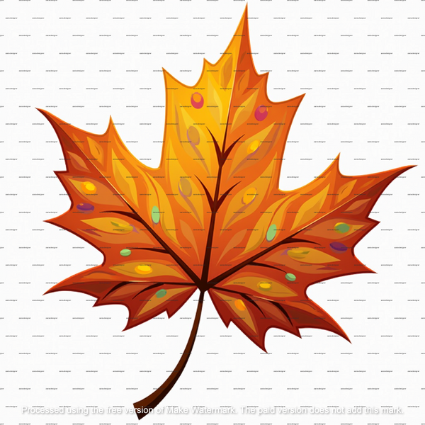 10 Autumn Leaves Clipart, Jeweled Fall Watercolor Leaves, Printable Clipart png, Digital Download for Crafts, Scrapbooking, Junk Journals