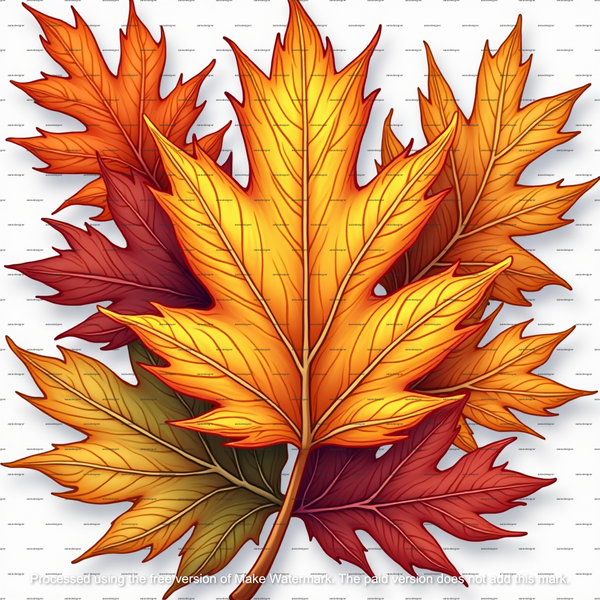 10 Autumn Leaves Clipart, Jeweled Fall Watercolor Leaves, Printable Clipart png, Digital Download for Crafts, Scrapbooking, Junk Journals