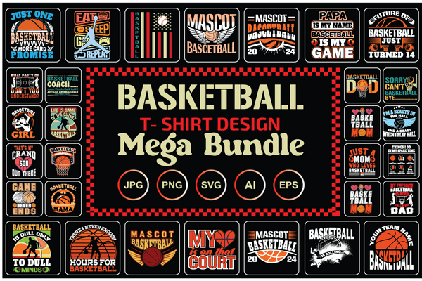 Basketball T-Shirt Design Bundle