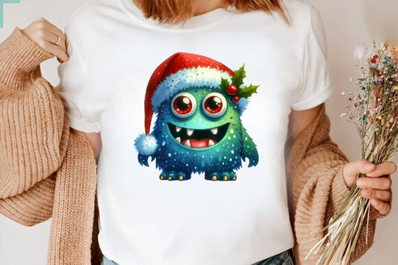 Christmas Monster Sublimation ClipArt
