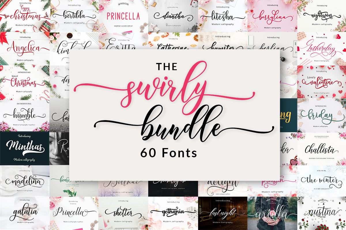 The Swirly Fonts Bundle