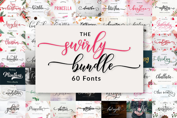 The Swirly Fonts Bundle
