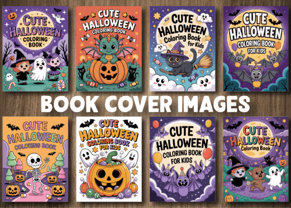Cute Halloween Coloring Book for Kids