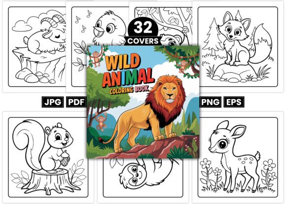 Cute Wild Animal Coloring Pages for Kids