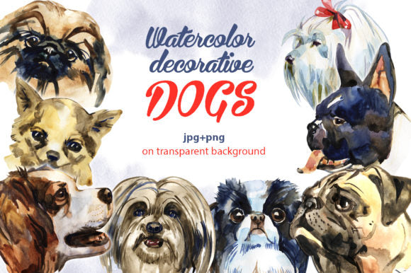 Decorative Dogs Cliparts