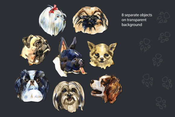 Decorative Dogs Cliparts