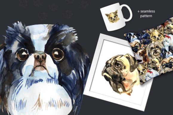 Decorative Dogs Cliparts