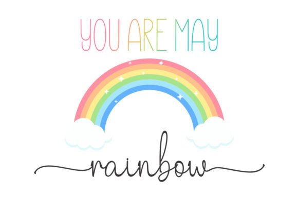 Hello Rainbow Duo Font