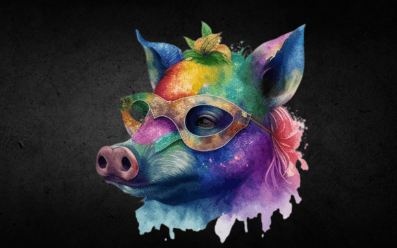 Mardi Gras Animal Cliparts Bundle