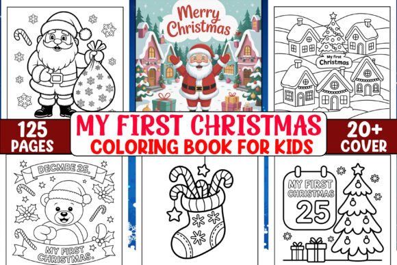 My First Christmas Coloring Pages