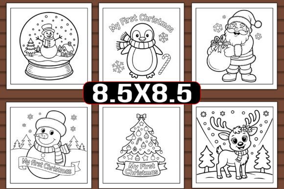 My First Christmas Coloring Pages