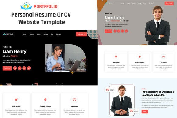 Personal Resume CV HTML Website Template