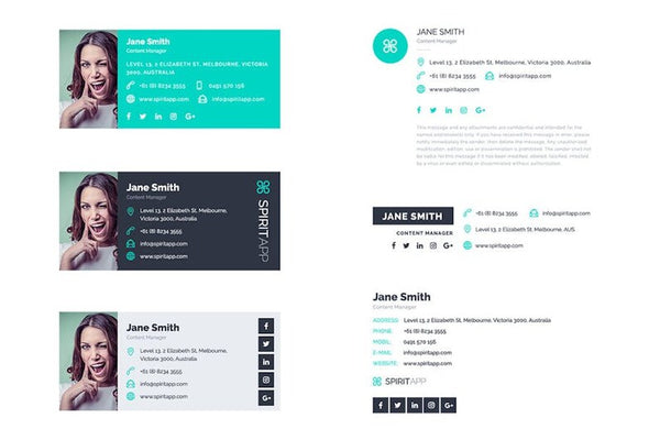360 clickable email signature bundle | clickable email signature template | html email signature template | Gmail email signature template