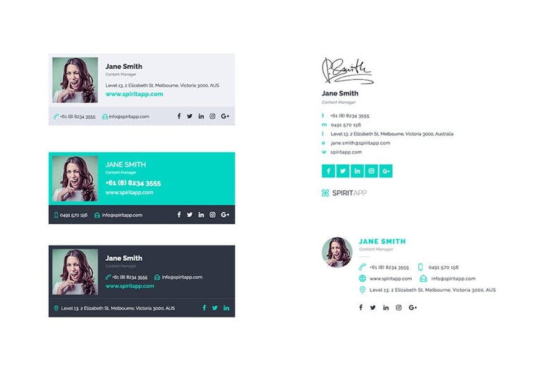 360 clickable email signature bundle | clickable email signature template | html email signature template | Gmail email signature template