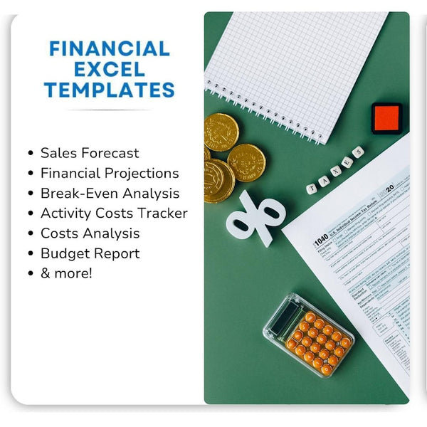 1000 Excel Templates Bundle | Accounting, Business and Project Management Excel Templates | Easy to Use and Editable