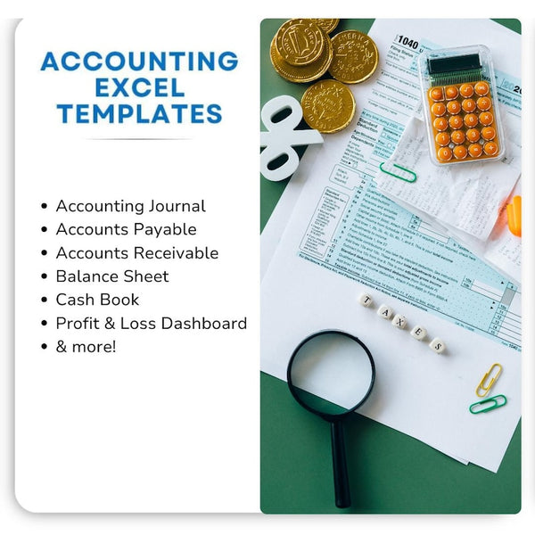 1000 Excel Templates Bundle | Accounting, Business and Project Management Excel Templates | Easy to Use and Editable