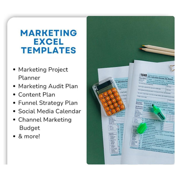 1000 Excel Templates Bundle | Accounting, Business and Project Management Excel Templates | Easy to Use and Editable