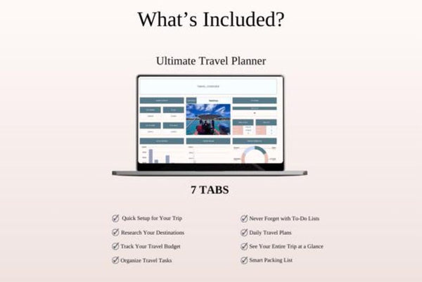 excel travel planner, excel wedding planner, excel christmas planner, excel template planner, excel planner bundle, excel planner tracker