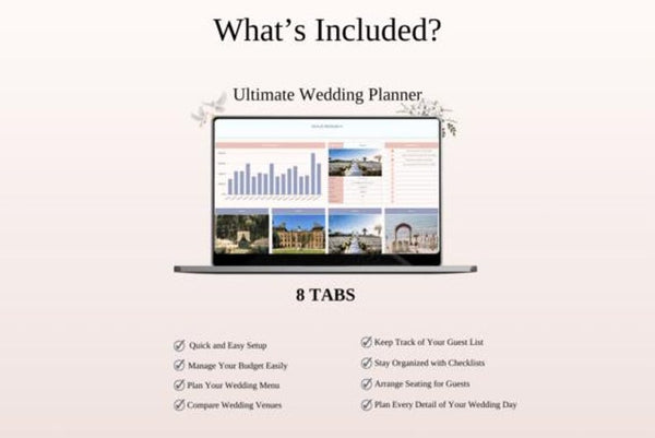 excel travel planner, excel wedding planner, excel christmas planner, excel template planner, excel planner bundle, excel planner tracker
