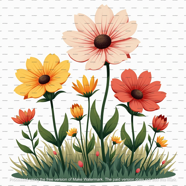 14 Wildflower Clipart PNGs, Watercolor Flowerbed Digital Download, Printable Wild Flowers, Transparent PNG for Paper Crafts & Journals