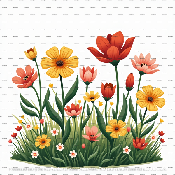 14 Wildflower Clipart PNGs, Watercolor Flowerbed Digital Download, Printable Wild Flowers, Transparent PNG for Paper Crafts & Journals